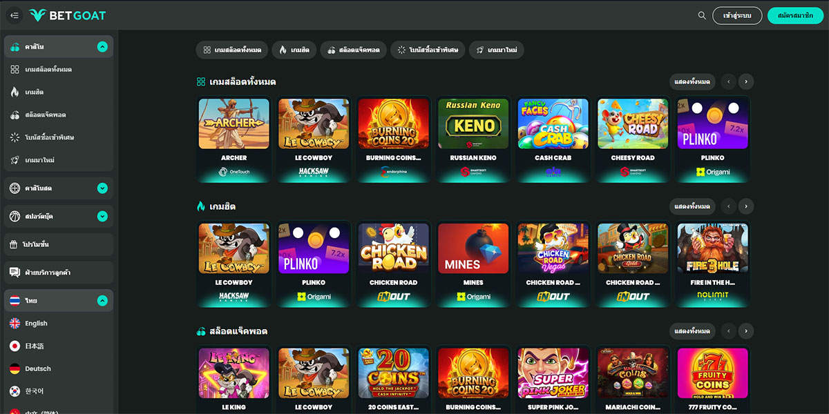 BetGoat Casino Slot Games