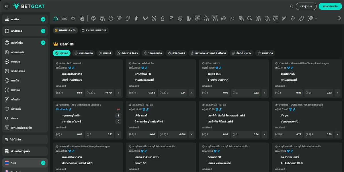 BetGoat Casino การพนันกีฬา