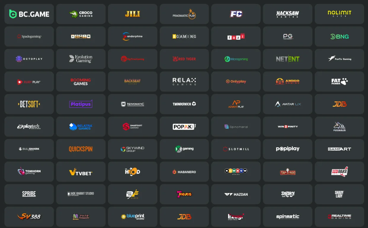 BC.Game Casino Providers